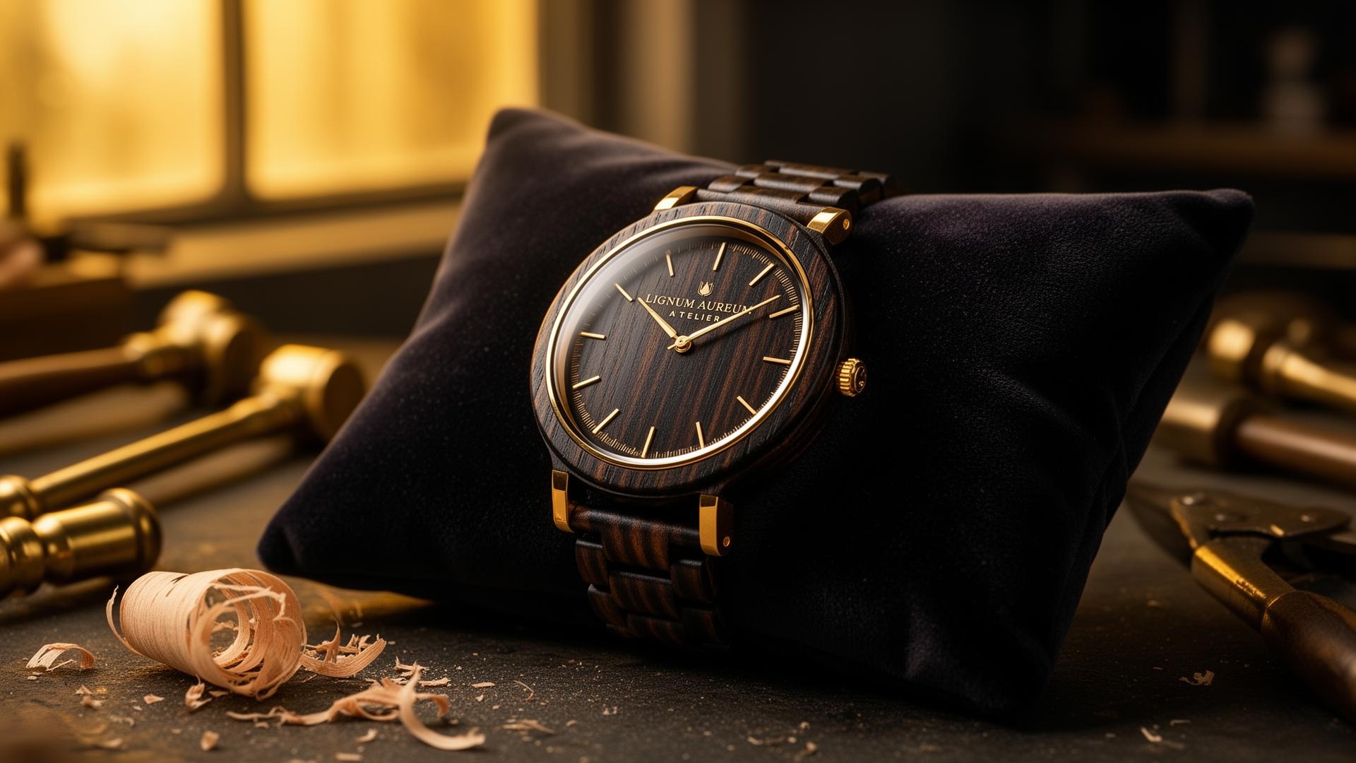 Atelier Lignum Aureum — garde-temps en bois et or